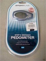 Sportline step and distance pedometer