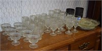 30 Glasses and Four Plates