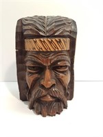 CARVED WOOD HEAD