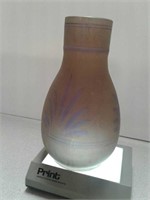 Hand blown Batsheva glass vase made in Israel