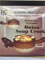 Traditional Style Onion Soup Crocks