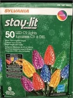 Sylvania Stay-lit 50 LED C9 lights