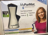 MyPurMist Handheld Steam Inhaler $120 Retail