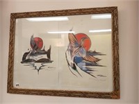 PAIR OF SIGNED RANDY KNOTT PRINTS IN FRAME