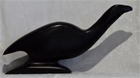 Large Artist Signed Soapstone Carving Bird