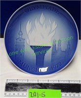 1972 Munich Olympic Games Porcelain Plate