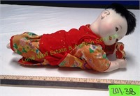 Vintage Asian Wooden Composite Baby Doll