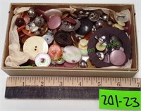 Box Full of Miscellaneous Buttons