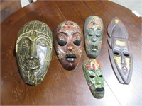 Carved Wooden Mask Collection