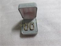 10K Gold & Cubic Zirconia Earrings