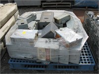 Pallet of electrical boxes