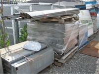 Pallet of metal shelving (3)