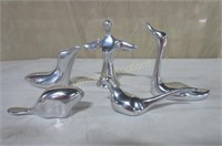 5 Small Pieces of Stainless Steel Art