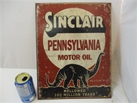 Plaque métal Sinclair Pennsylvania