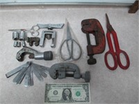 Vintage Tool Lot - Pipe Cutters, Sockets & More