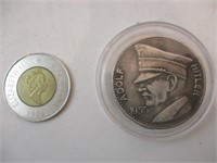 WWII Monnaie 5 Marks 1935 Adolf Hitler