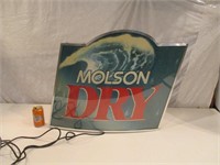 Panneau lumineux Molson Dry