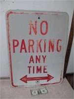 Metal No Parking Sign - 24x18