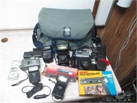 Camera & Photography Lot - Cameras, Flashes