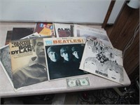 Nice Lot of 33 RPM Records - Beatles, Bob Dylan,