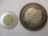 Monnaie antique US 1804 Half cent
