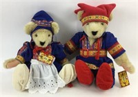 (2) Vanderbear Santa's Workshop Teddy Bears