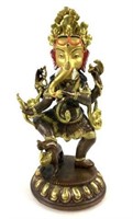 Bronze Hindu God Ganesh Sculpture