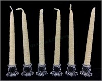 (6) Swarovski Crystal Mini Candleholders