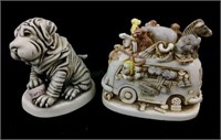 (2) Harmony Kingdom Animal Box Figurines