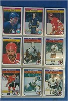 1982-83 OPC Hockey cards-72 total