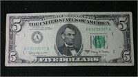 1963 series A USA $5 bill - legal tender