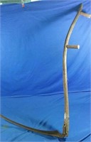 Antique wooden handle scythe