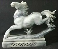Large Jade horse carving with slight apology