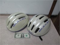 2 Spalding Bullet Bike Helmets - Sz Small & Large