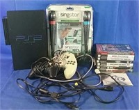 PlayStation 2 with remote control, connectors and