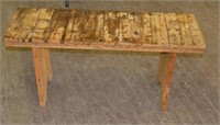 Vintage Hand Made Wooden Bench