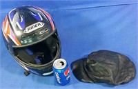 Motorcycle Helmet & leather cap