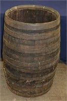 Large Heavy Antique Oak Barrel
