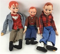 (3) Vintage Howdy Doody Ventriloquist Dolls