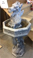 Cement Dragon Water Fountain - 48"H