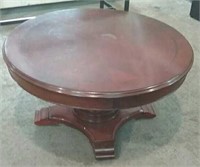 Round wooden coffee table 38"R x 21"H