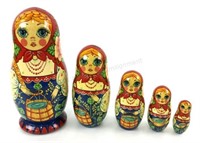 Vintage Russian Matryoshka Nesting Doll