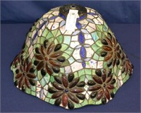 15" Diameter Tiffany Style Leaded Glass Lamp Shade