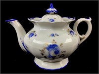 Antique Hand Painted Porcelain Tea Pot