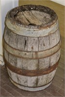 Heavy Antique Oak Barrel Keg