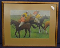 1981 Polo Ponies Print by Schmidt