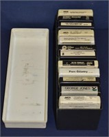 12 Vintage 8-Tracks with Case