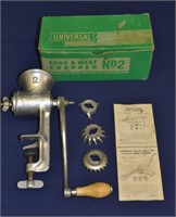 Universal No. 2 Food & Mear Chopper with Box