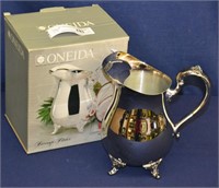 Oneida 8" Silver Plate Beverage Pitcher In Box