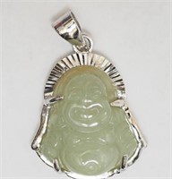 Sterling Silver Jade Pendant